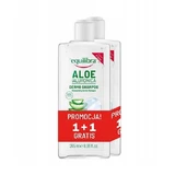 Equilibra Champú Hidratante Capilar Aloe Vera con Ácido Hialurónico, 2 x 265 ml