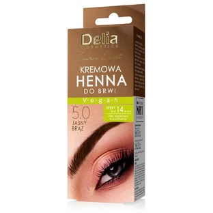 Delia Eyebrow Expert Cream Augenbrauen-Henna 5.0 Hellbraun, 15 ml