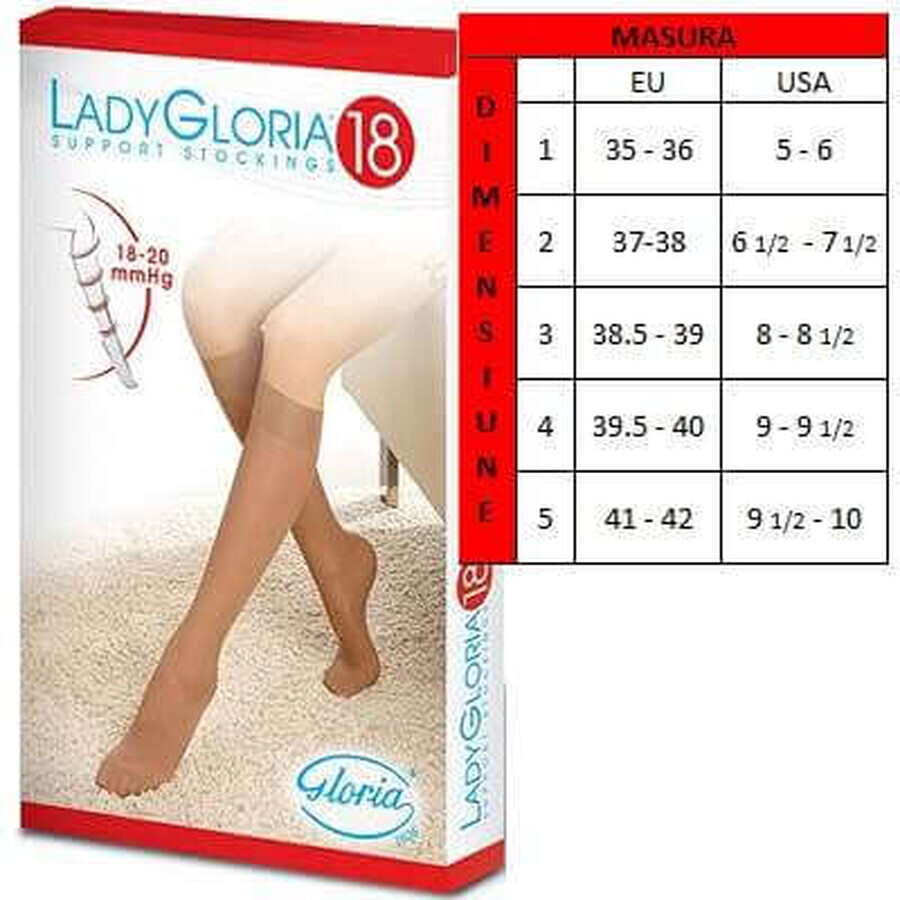 Medische compressiekous, Sahara, Nr.2, LadyGloria