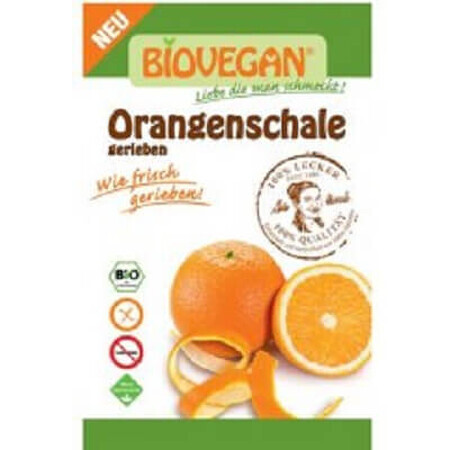 Écorce d'orange râpée, 9g, Biovegan