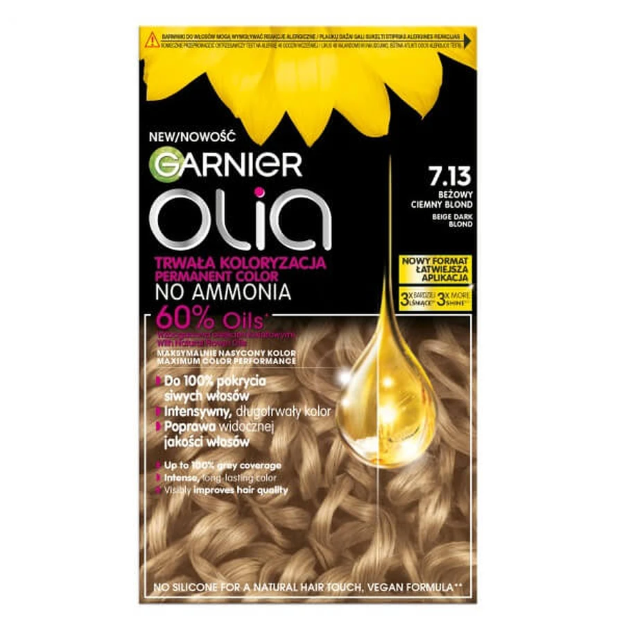 Garnier Olia Culoarea părului 7.13 Bej Blond închis
