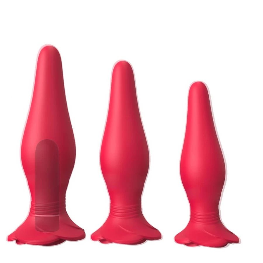 S-Hande Frenzier Set anaalpluggen Rood, 3 stuks