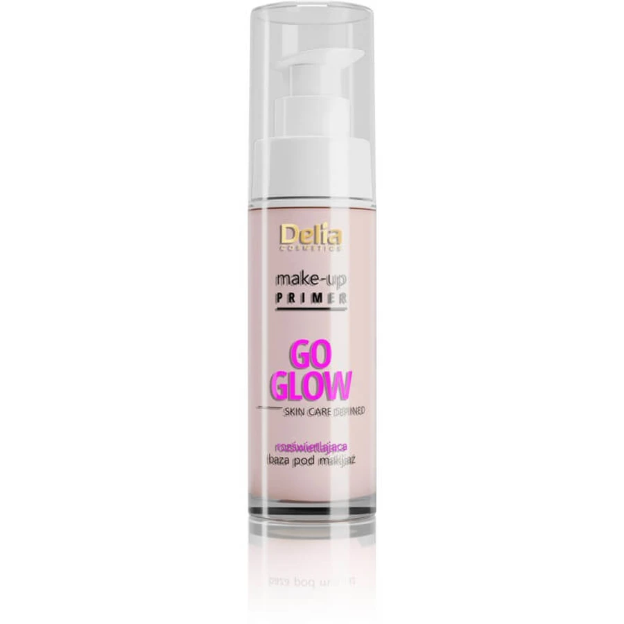 Delia Make-up Primer Go Glow Skin Care Gedefinieerde Verhelderende Make-up Basis, 30 ml