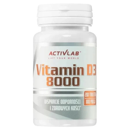 Vitamin D3 8000, 200 tablets