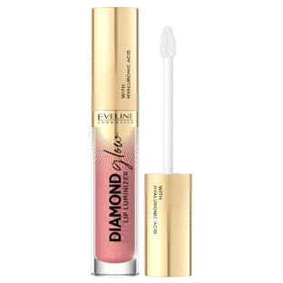 Eveline Cosmetics Diamond Glow Lip Luminizer Błyszczyk do ust z kwasem hialuronowym 04 Raspberry Sorbet, 4,5 ml