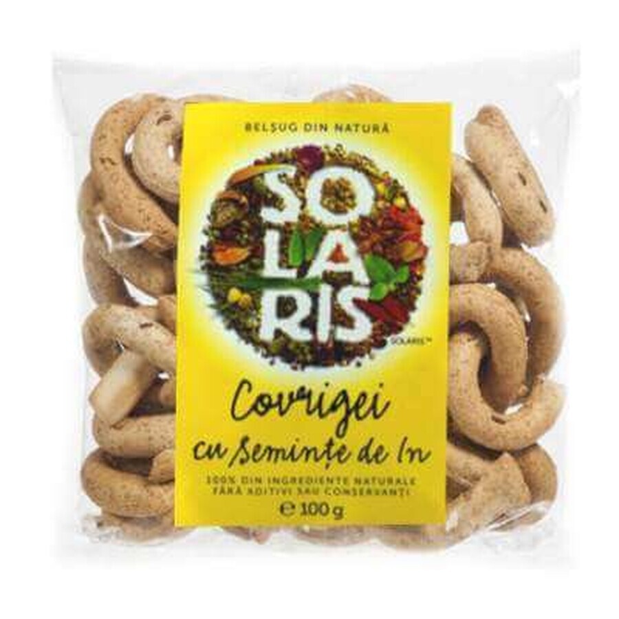 Bretzel con farina integrale di semi di lino, 100 g, Solaris