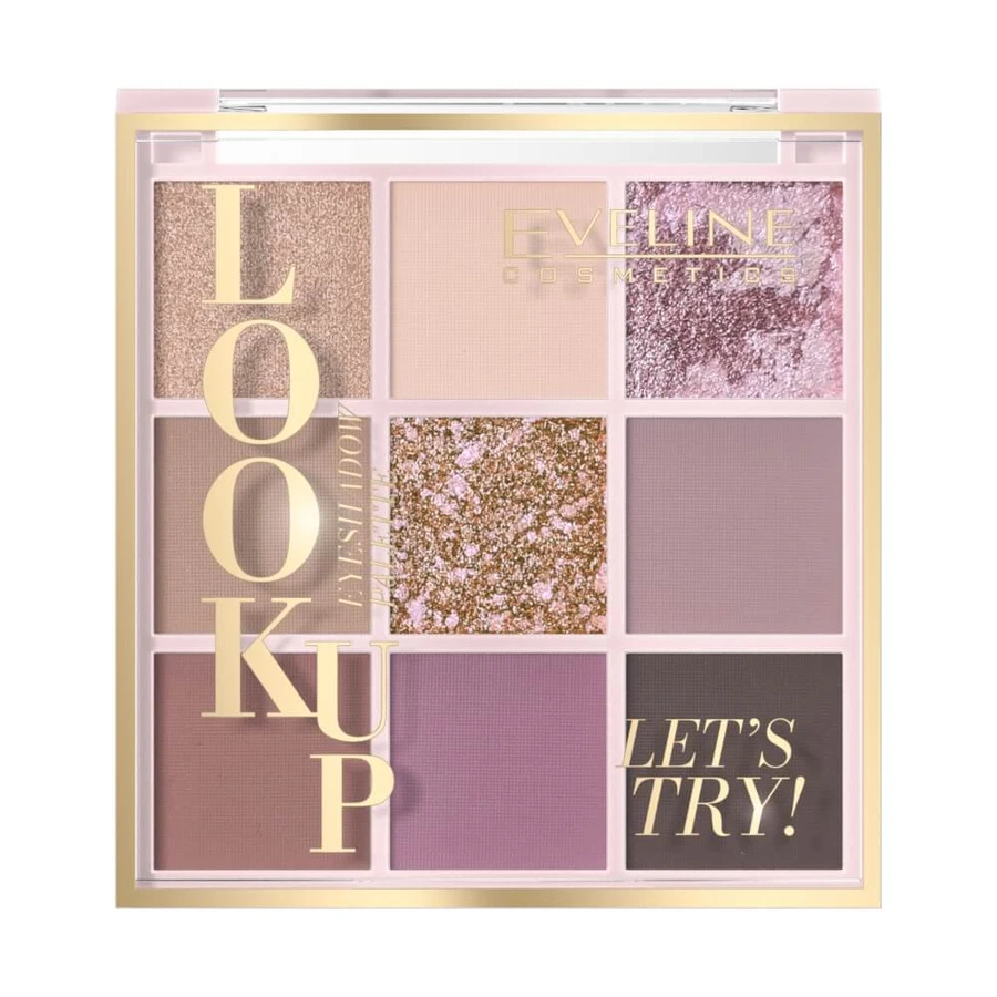 Eveline Cosmetics Look Up Palette de 9 ombres à paupières Let s Try, 10.8 g