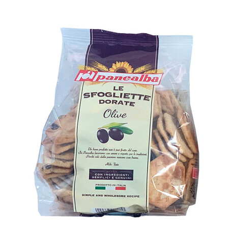 Crackers with olives, 180 gr, Panealba