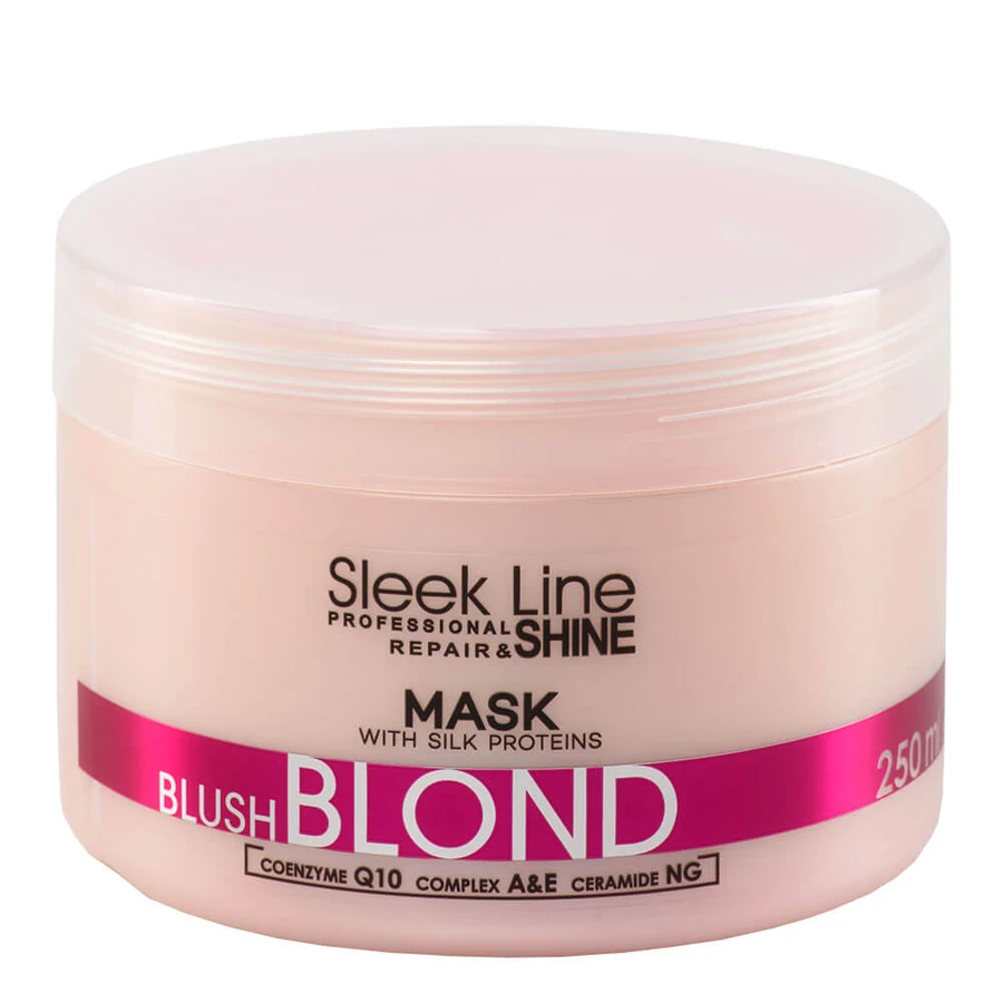 Stapiz Sleek Line Blush Blond Maska do włosów blond z jedwabiem, 250ml: ceny i cechy