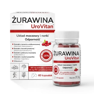 Home First Aid Kit Cranberry UroVitan, 60 capsules