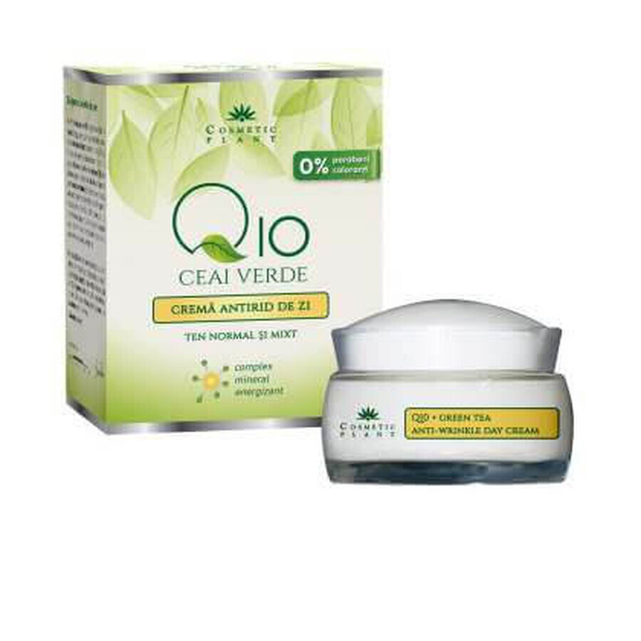 Anti-rimpel dagcrème met groene thee Q10, 50 ml, Cosmetic Plant