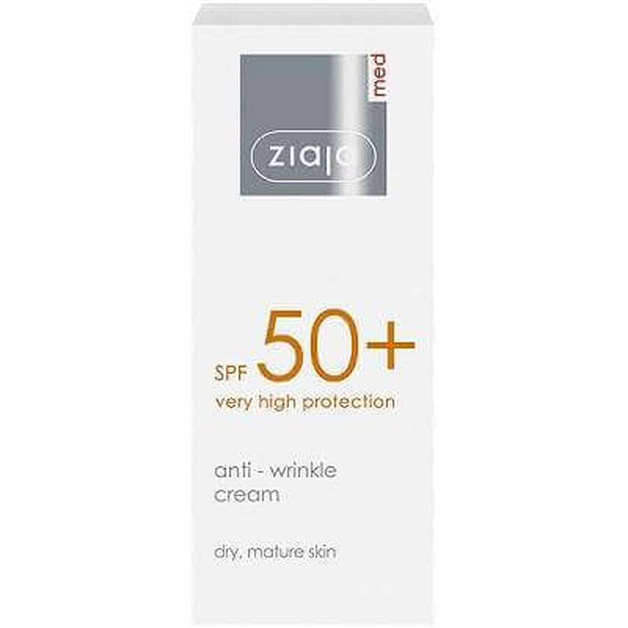 Anti-rimpel fotoprotectieve crème SPF50 voor droge of rijpere huid, 50 ml, Ziaja