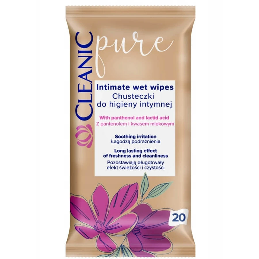Cleanic Pure intimate hygiene wipes, 20 pieces