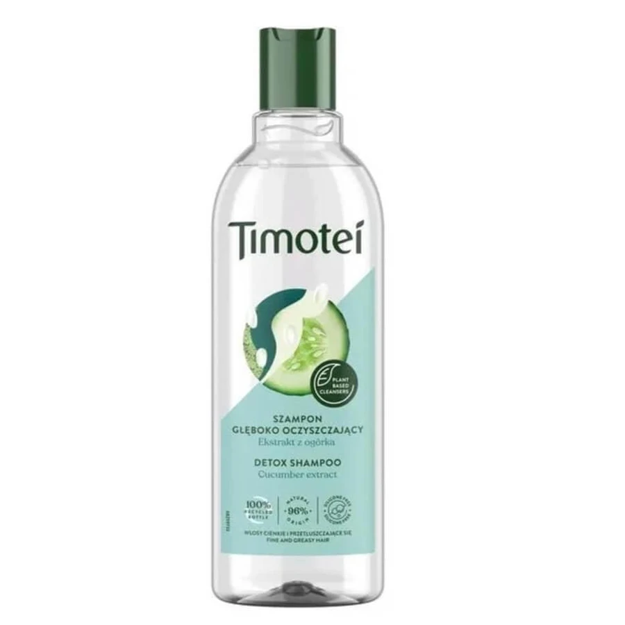 Timotei Champú de limpieza profunda para cabellos finos y grasos, 400 ml