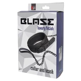 Dream Toys Collar with leash, black, 1 piece