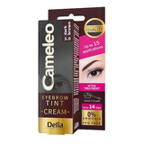 Crème teintante pour sourcils Caméléo, brun foncé 3.0, 15 ml, Delia Cosmetics