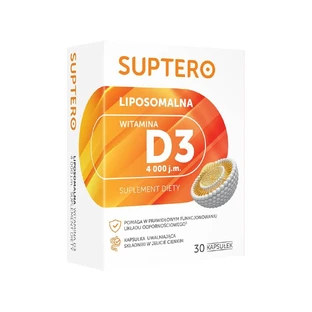 Suptero Liposomal Vitamina D3 4000 UI, 30 cápsulas