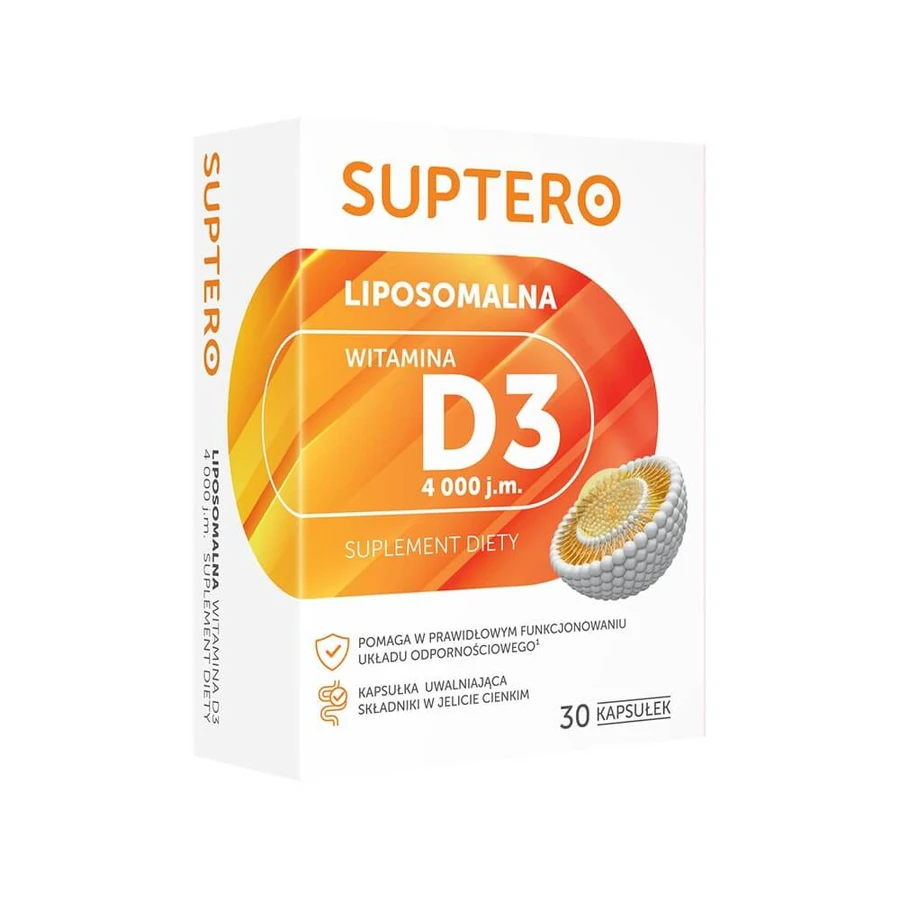 Suptero Liposomal Vitamina D3 4000 UI, 30 cápsulas
