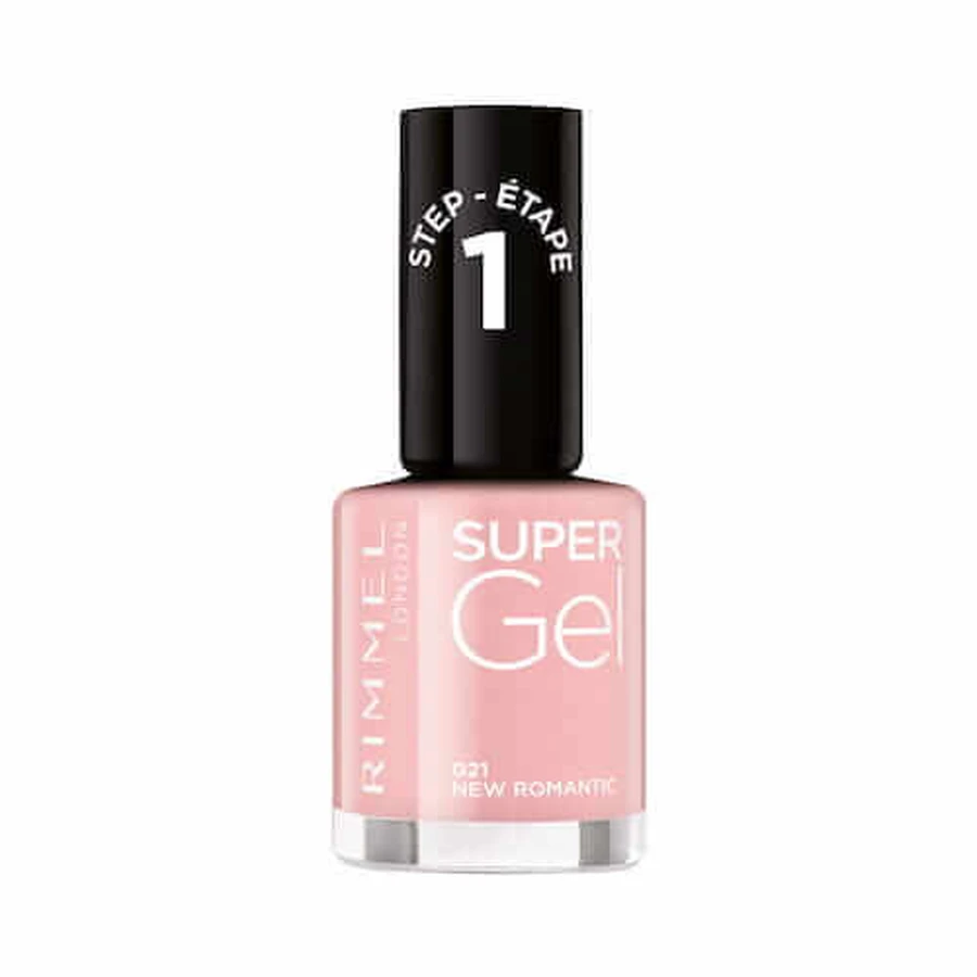 Rimmel Super Gel Nail Polish 021 New Romantic, 12ml