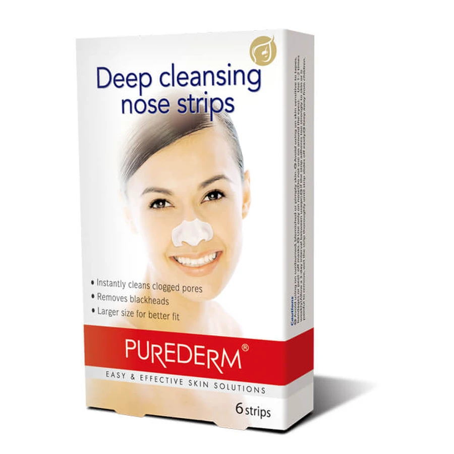 Purederm Strisce nasali per la pulizia profonda, 6 pezzi