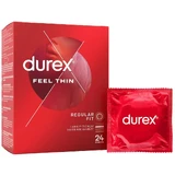Durex Feel Thin Classic Thin latex condoms, 24 pieces