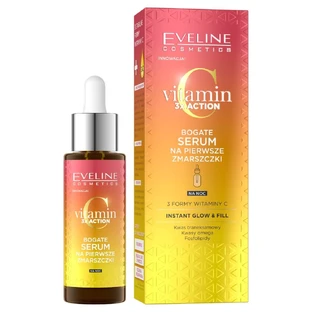 Eveline Vitamin C 3x Action Bogate serum na pierwsze zmarszczki, 30 ml