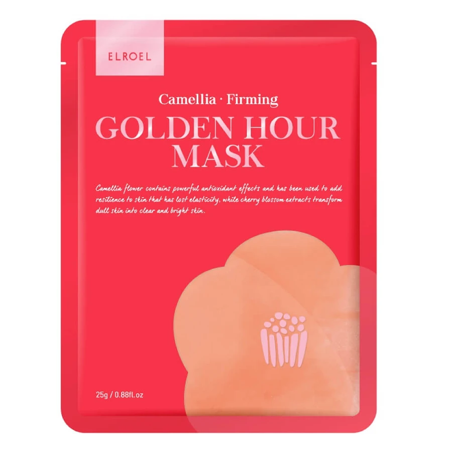 Elroel Golden Hour Mask Verstevigend Camelia Gezichtsmasker, 25 g