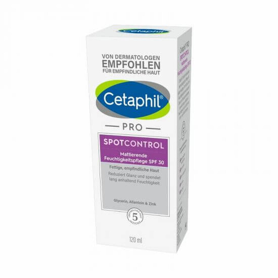 Cetaphil PRO SpotControl vochtinbrengende crème met SPF 30, 120 ml, Galderma