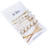 Ecarla Elegant Gold Hair Pins, 4 pieces