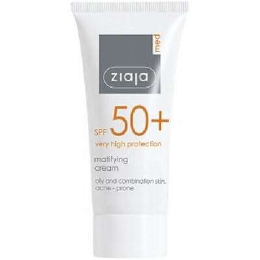 Crema opacizzante con alta fotoprotezione SPF50, 50 ml, Ziaja