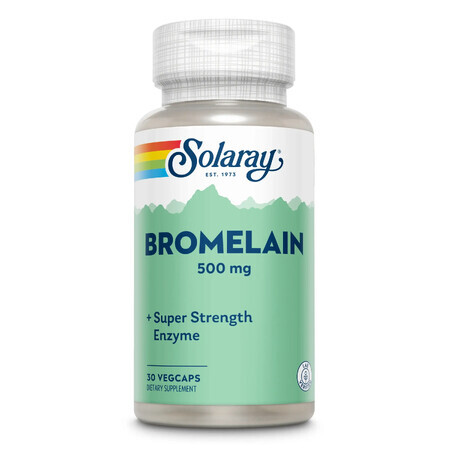 Broméline 500mg Solaray, 30 gélules, Secom