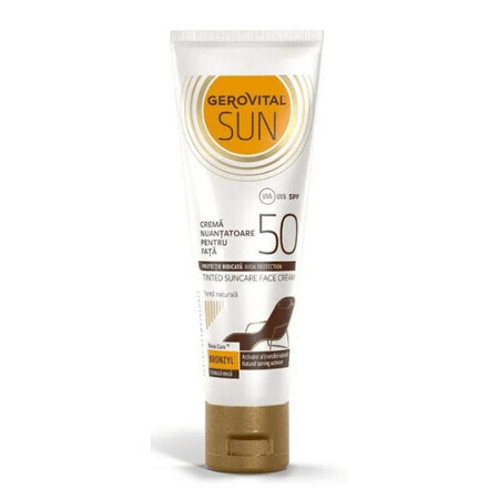 Gerovital Zontint Gezichtscrème SPF 50, 50ml