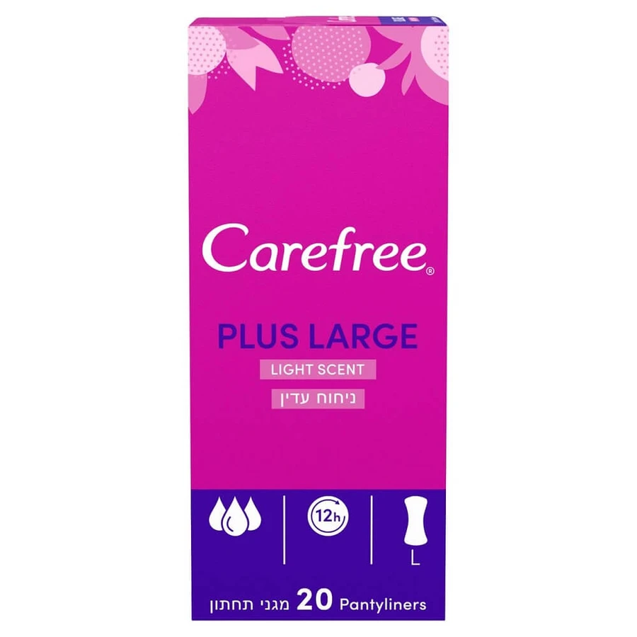 Carefree Plus Large Light Scent sanitary pads, 20 pcs.