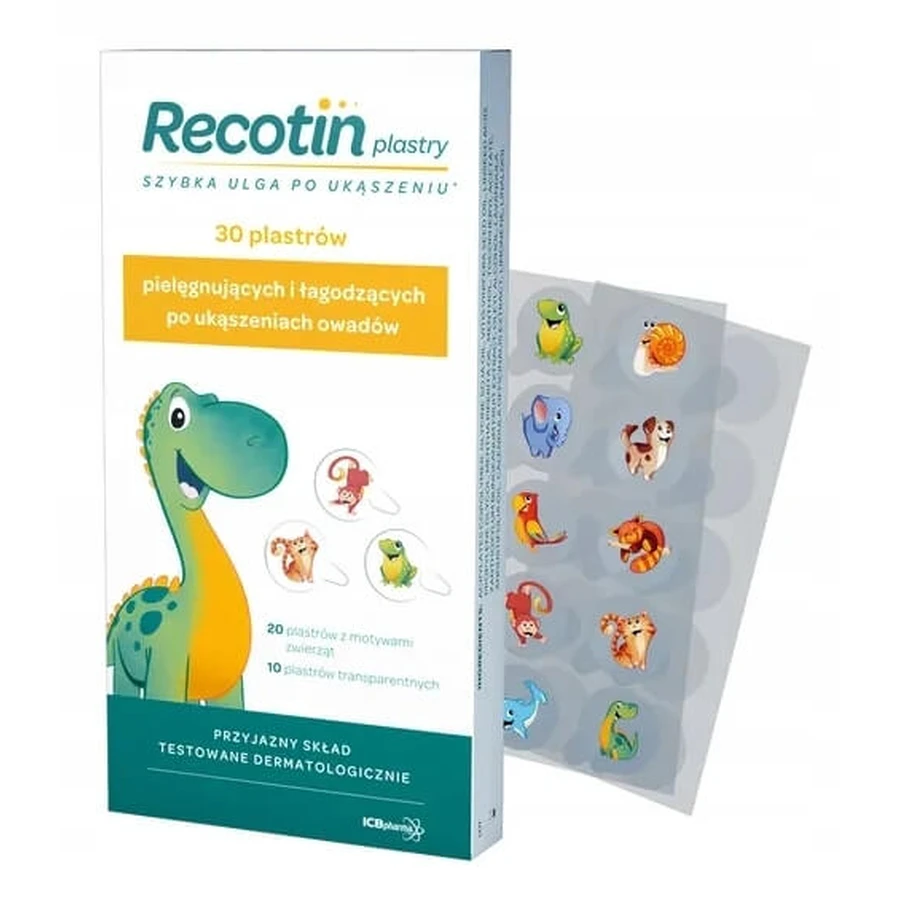 Recotin, Pansements pour piqûres d'insectes, 30 pièces