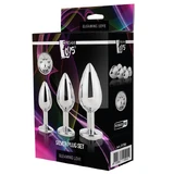 Dream Toys Gleaming Love Silver Plug Set anaalplug, 3 stuks