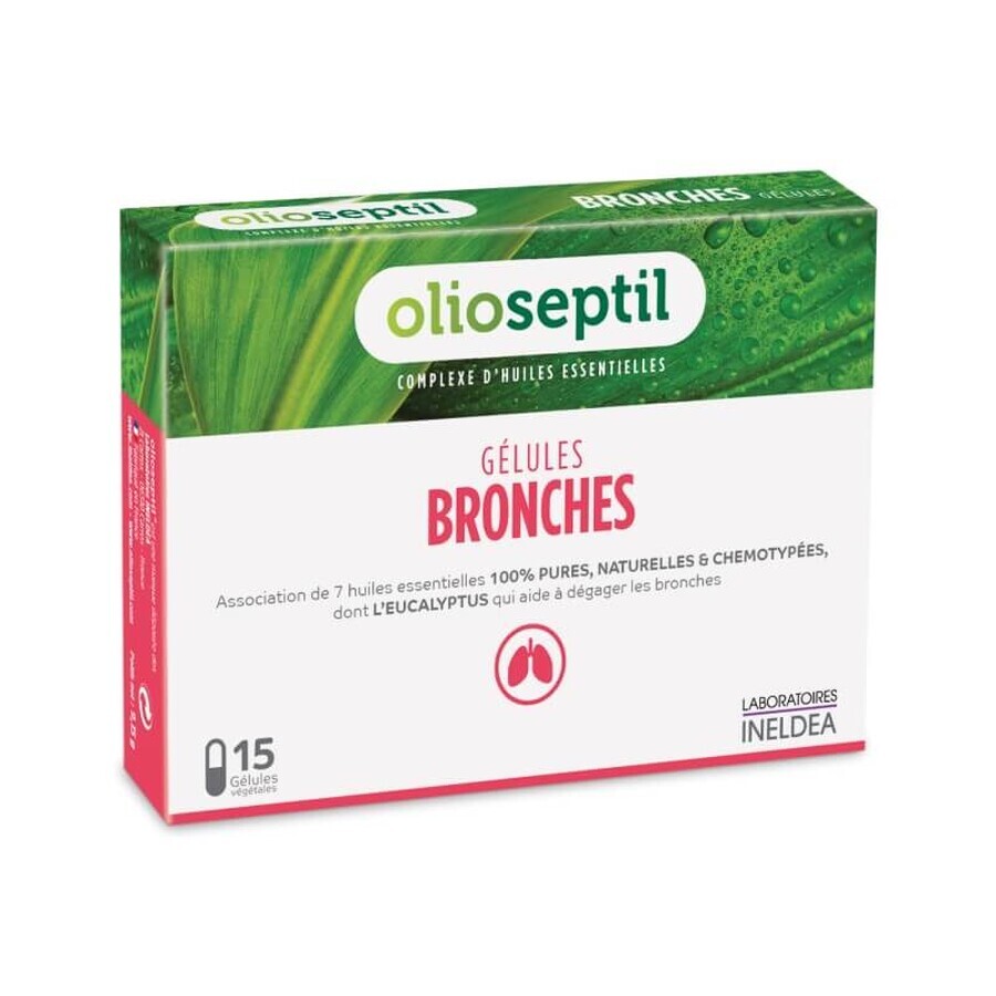 Bronches Olioseptil, 15 capsules, Laboratoires Ineldea