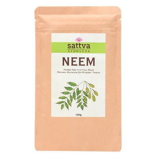 Sattva, Neem Ziołowa maseczka do włosów i twarzy, 100 g
