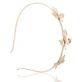 Ecarla Decoratieve Haarband 3 blaadjes Goud