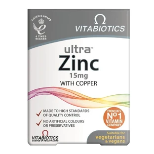 Vitabiotics Ultra Zink 15mg, 60 tabletten