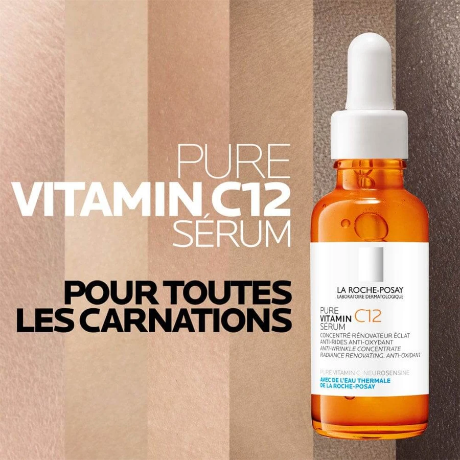 La Roche-Posay Toleriane Anti-Falten Gesichtsserum C12 + Anthelios Sonnenschutz SPF50+ 45ml Geschenkset