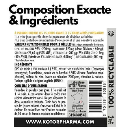 Kotor Pharma Pre Post Operative Regenerating Synergy 60 capsule