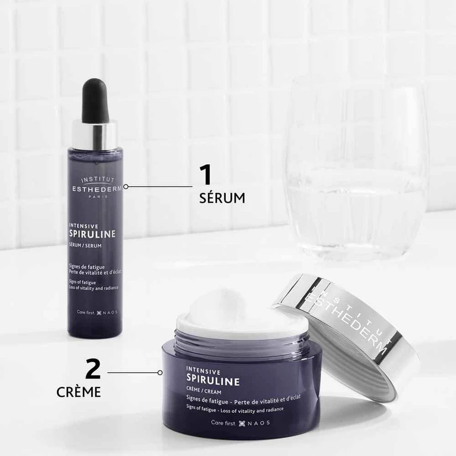 Institut Esthederm Intensive Crème revitalisante Spiruline Peaux fatigués et dévitalisés 50ml