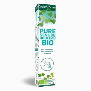Santarome Pure Organic Birch Tree Sap Detoxify & Remineraliser 500 ml