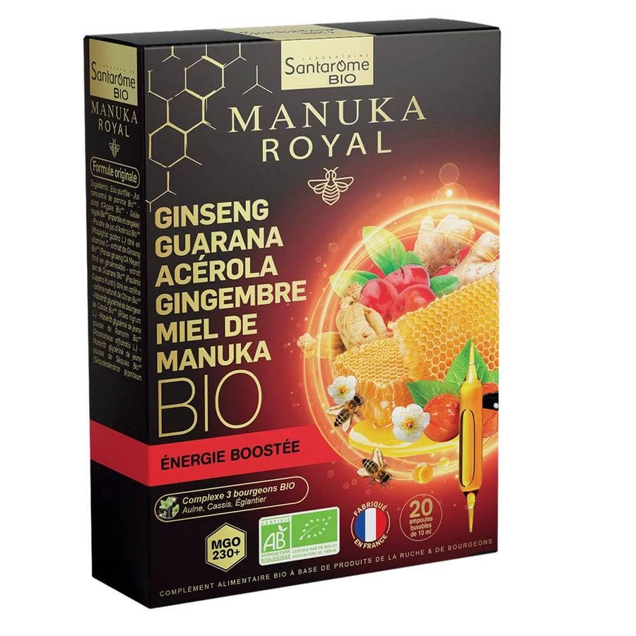 Santarome Manuka Royal Energie Boost Bio 20 Ampoules de 10ml