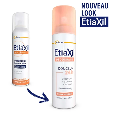 Etiaxil Deodorant Spray Delicacy without aluminum 48 hours Sensitive Skin 2x150ml