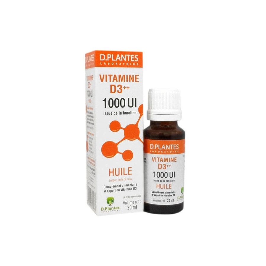 D. Plantes Vitaminen D3 Olie 1000IU 20ml