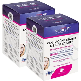 Pharm Nature Micronutrition Brittany Marine Collagen Sublimated Skin, Anti-aging 2x300g