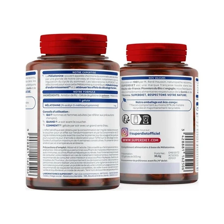 Superdiet Melatonine 120 Capsules