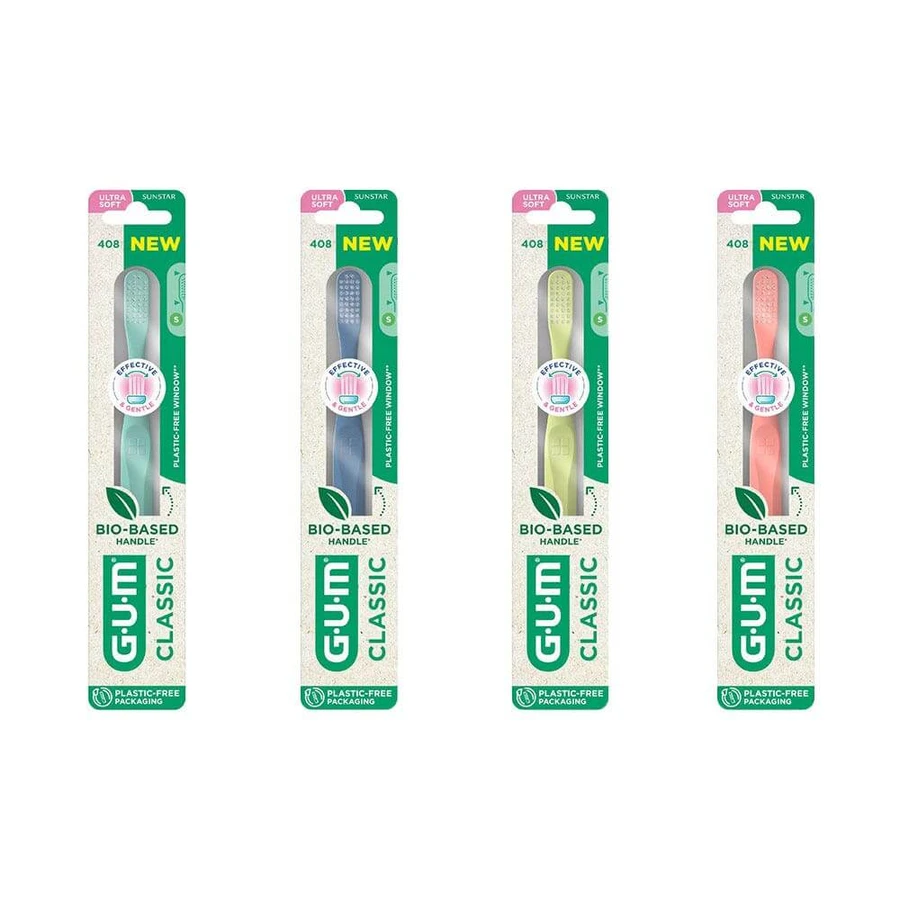 Szczoteczka do zębów Gum Classic Ultra Soft Bio-Sourced 15/100e Compact x1: ceny i cechy