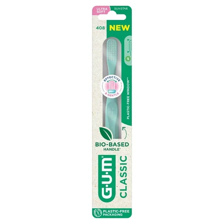 Szczoteczka do zębów Gum Classic Ultra Soft Bio-Sourced 15/100e Compact x1: ceny i cechy